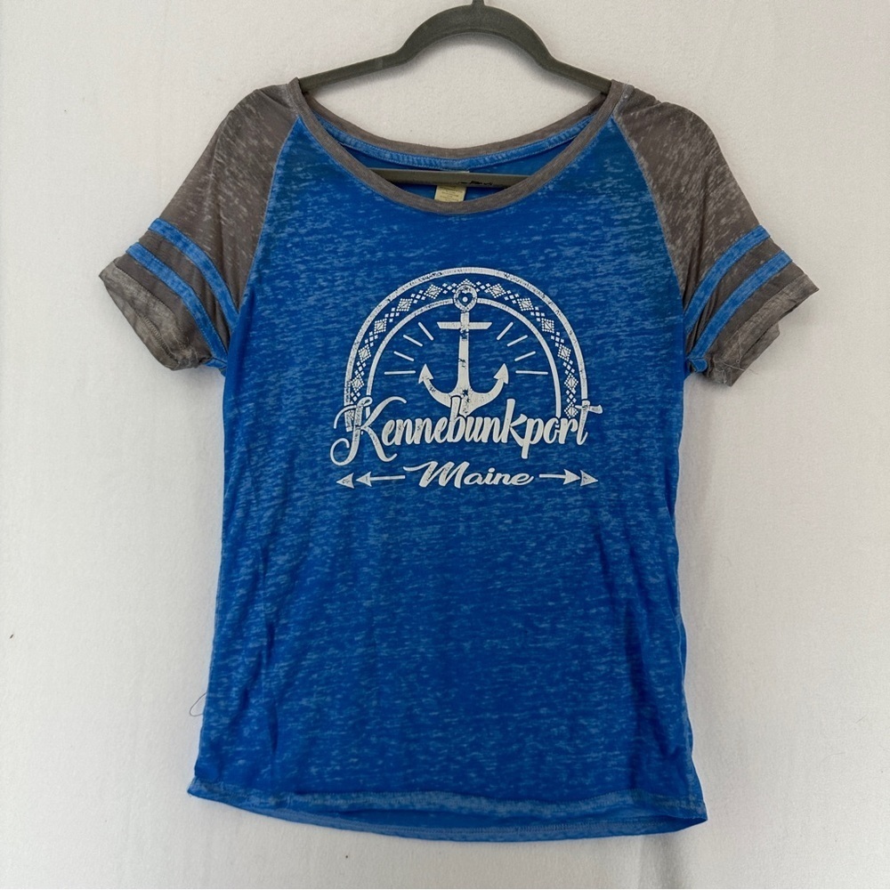 Kennebunkport Maine T Shirt Woman’s Size M Blue